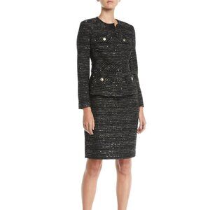 Albert Nipon Women's Tweed 4 Pocket Jacket Skirt Suit (NWT)